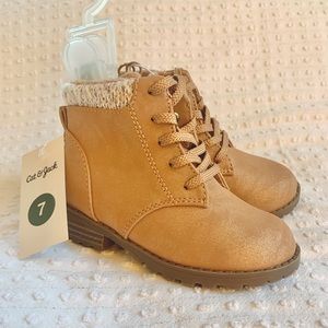 Cat & Jack Girl’s Tan Boots |  New With Tags  |  Size 7